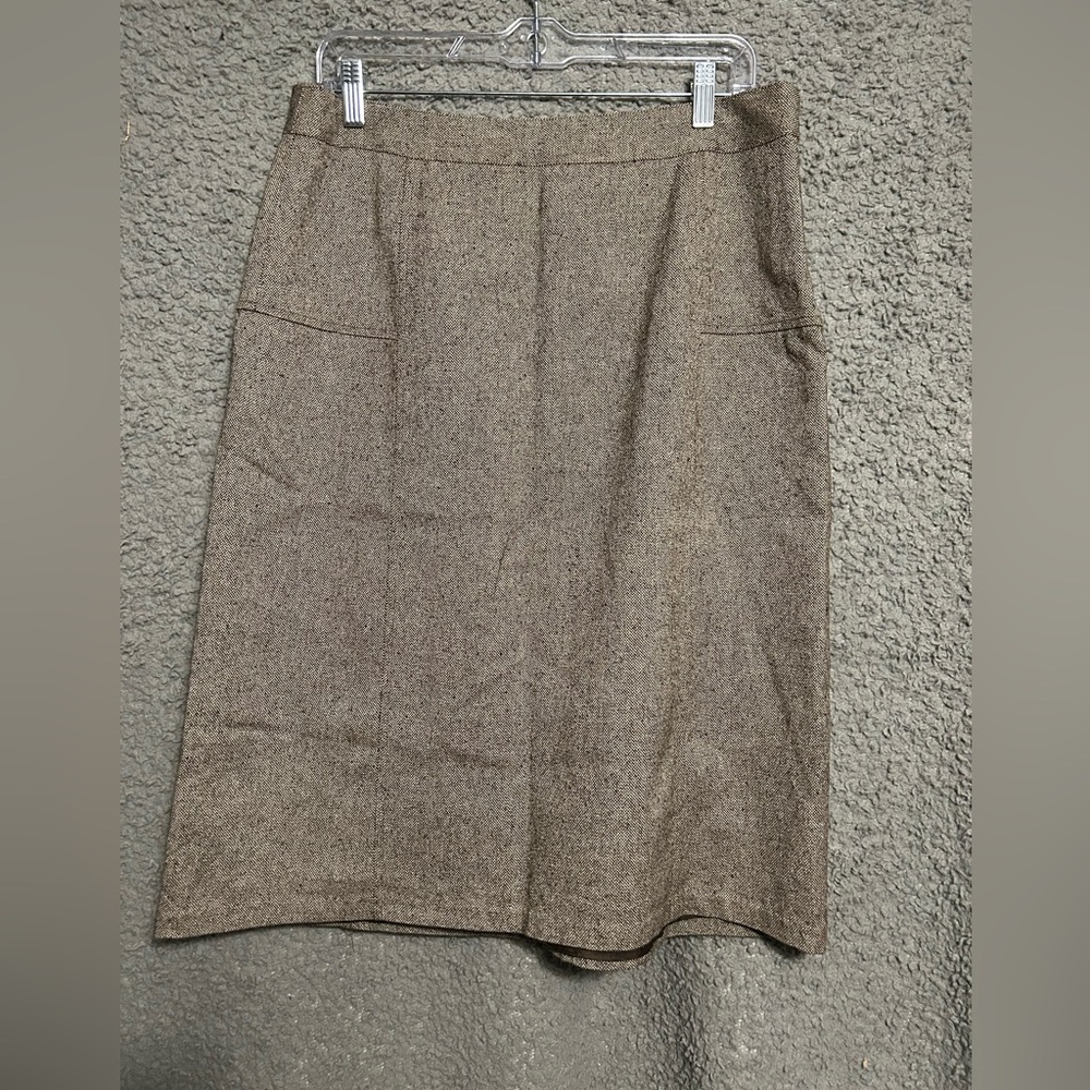 GAP Women's Brown Pencil Skirt with side zip